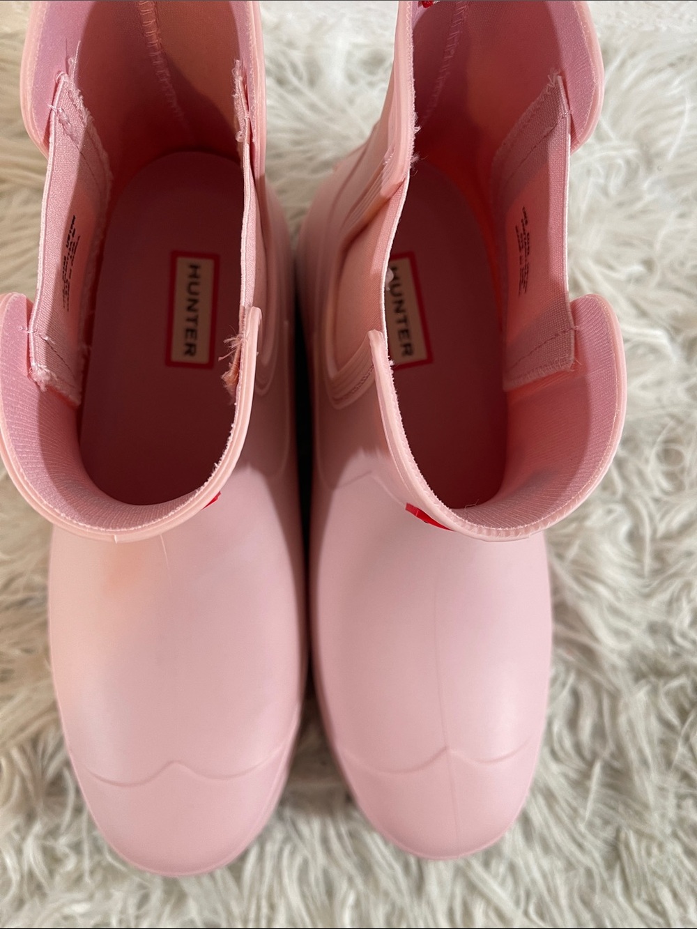 HUNTER Women's Tabitha Waterproof Rain Boot Light Pink Size 10 New - Picture 3 of 11